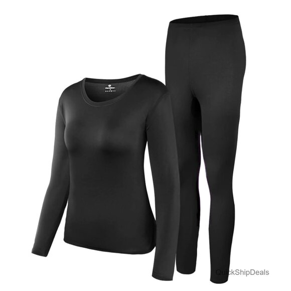 Women's Thermal Underwear Set Fleece Lined Base Layer Long Johns Ultra Soft